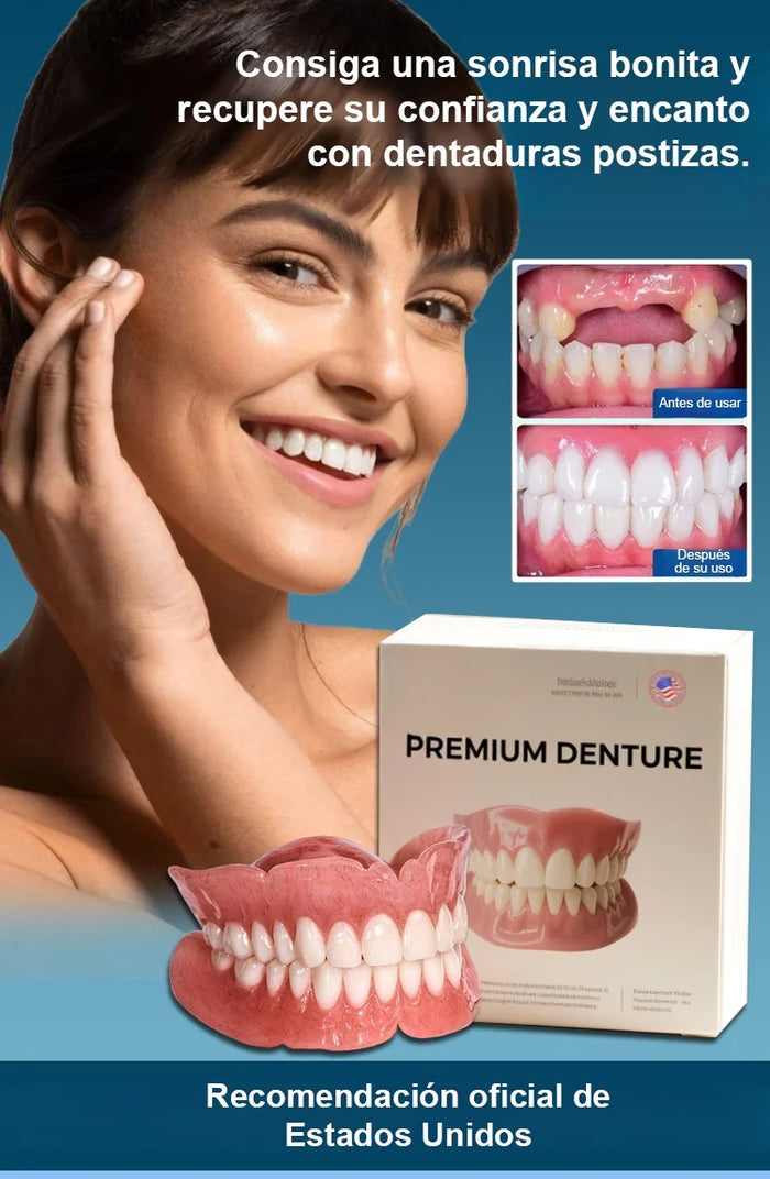 Kit de prótesis dental con soporte esquelético para boca completa