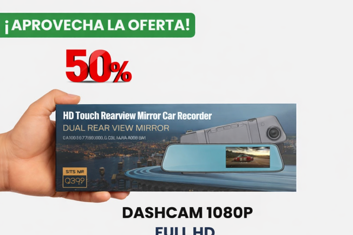 Dashcam con camara de marcha atras 1080p