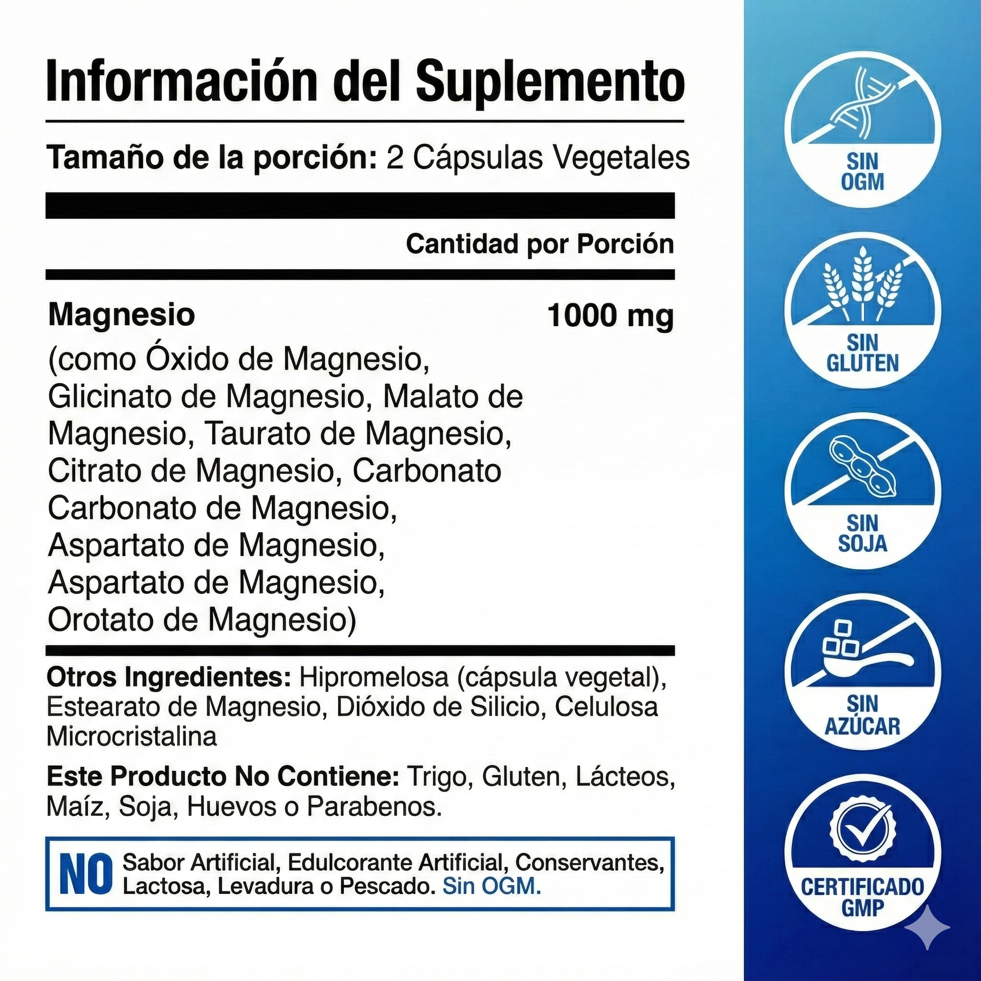 Complejo de Magnesio 8en1 🍃 2x1 IMPORTADO 🇺🇸