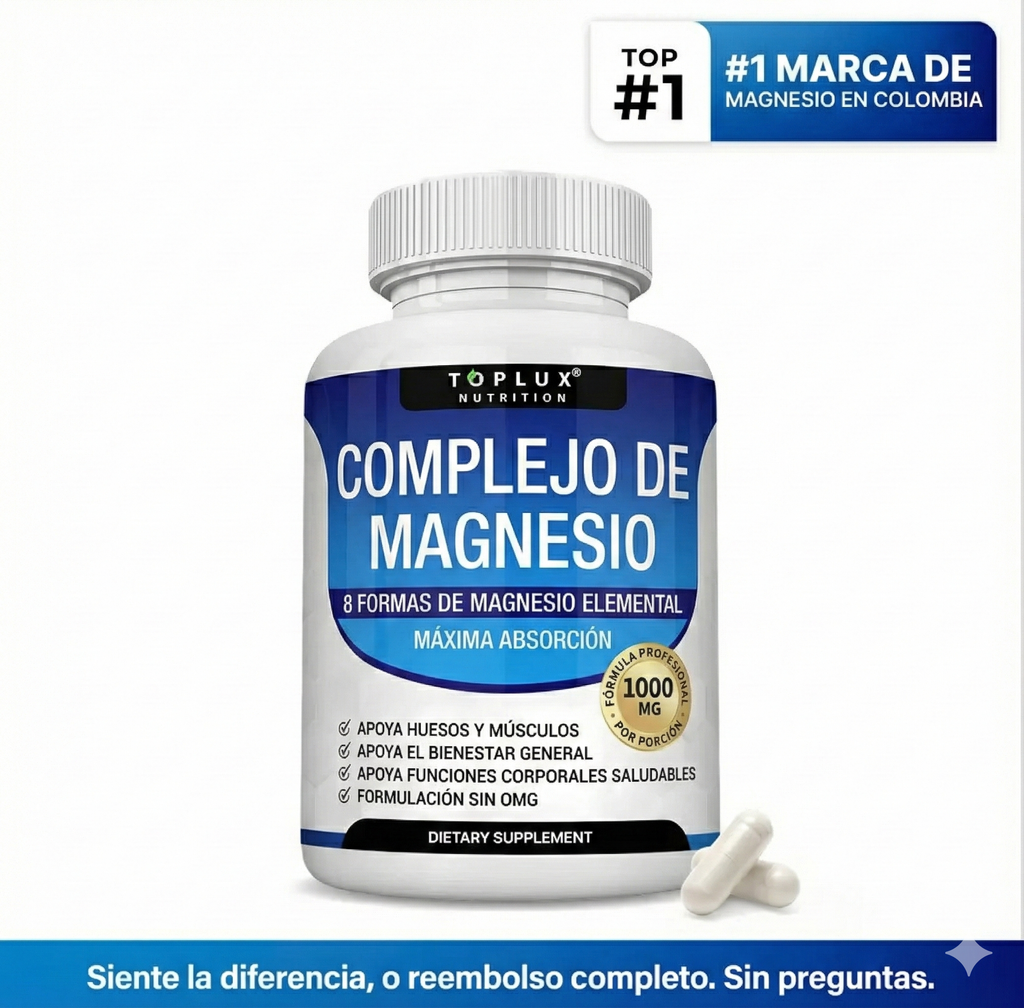 Complejo de Magnesio 8en1 🍃 2x1 IMPORTADO 🇺🇸