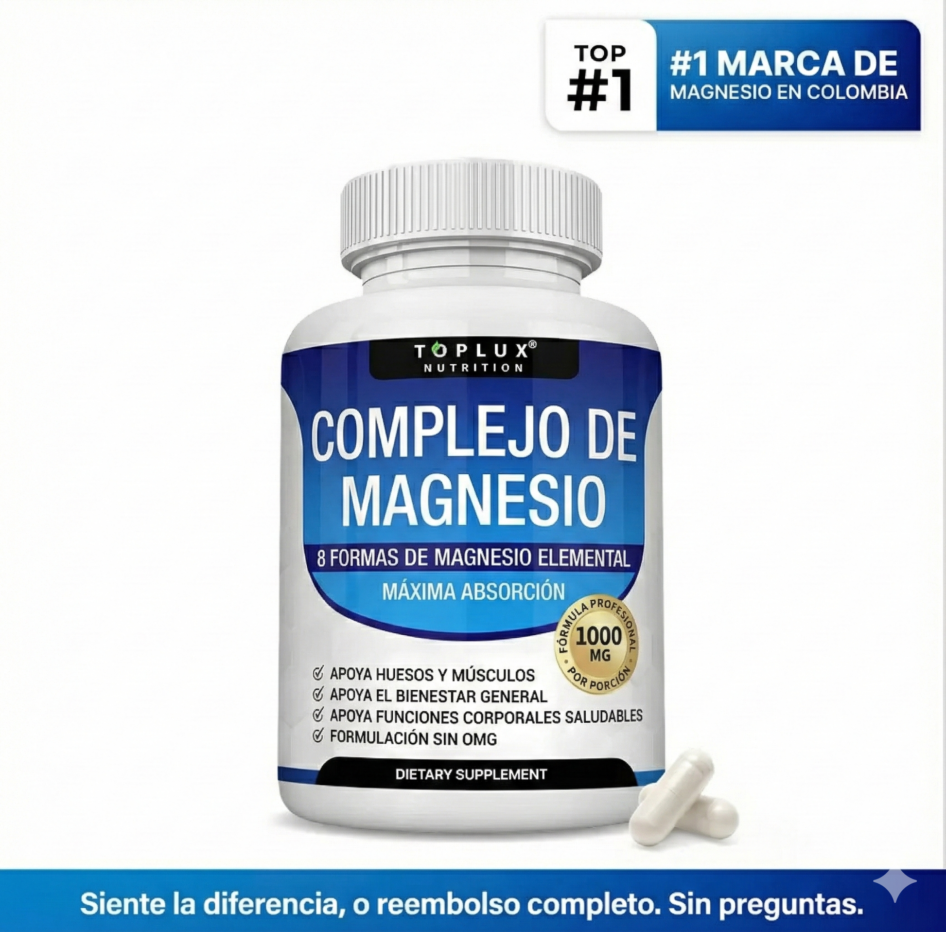 Complejo de Magnesio 8en1 🍃 2x1 IMPORTADO 🇺🇸