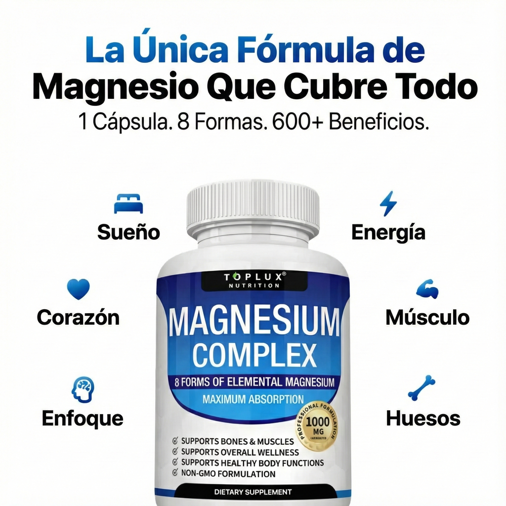 Complejo de Magnesio 8en1 🍃 2x1 IMPORTADO 🇺🇸